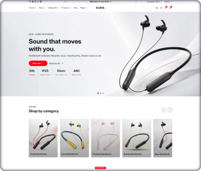 auris - Headphone and Audio Store Shopify Theme