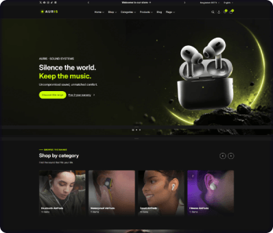 auris - Headphone and Audio Store Shopify Theme