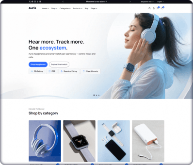 auris - Headphone and Audio Store Shopify Theme