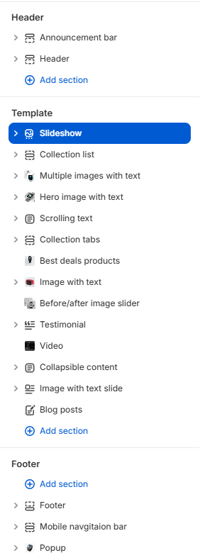 Customization Settings