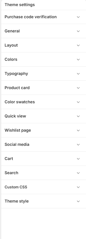 Customization Settings