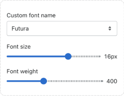 Customization Settings