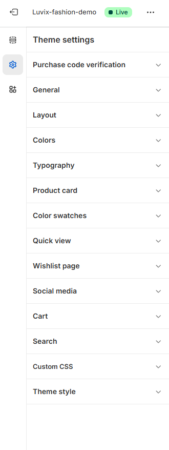 Customization Settings