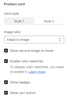 Customization Settings